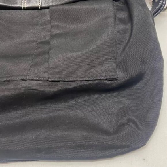 Coach Soft Leather Soho F10937 Black Slim Duffle Convertible Crossbody Bag EUC - Picture 13 of 16